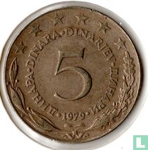 Yougoslavie 5 dinara 1979