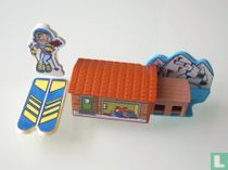 Mountain Cottage skier