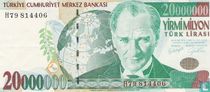 Turkije bankbiljetten catalogus