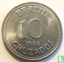 Brasilien 10 Cruzado 1988