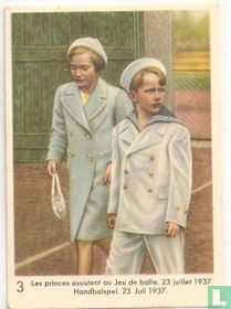 Handbalspel. 23 juli 1937