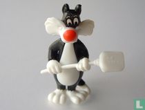 Sylvester with shovel