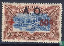 Red Cross with overprint A.O.