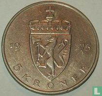 Norvège 5 kroner 1975 acheter