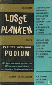 Losse planken van het tienjarig Podium