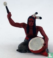 Indian with drum