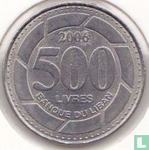 Libanon 500 Livre 2006