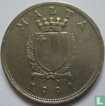 Malte 25 cents 1991 acheter