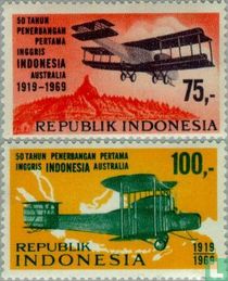 1e vlucht Engeland-Australië 50 jaar