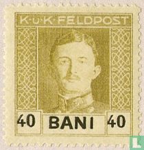 Karl I, mit schwarzer Aufdruck
