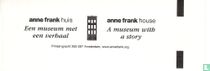 Anne Frank Huis cartes d'entrée catalogue