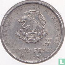 Mexico 5 pesos 1951 replica