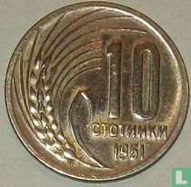 Bulgarien 10 Stotinki 1951