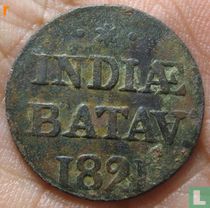 Dutch East Indies 1 duit 1821 (type 1)