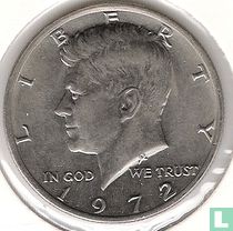 États-Unis ½ dollar 1972 (sans lettre)