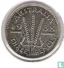 Australien 3 Pence 1938