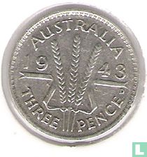 Australia 3 pence 1943 (D)
