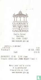 Guernsey Museums & Galleries cartes d'entrée catalogue