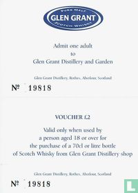 Glen Grant Distillery cartes d'entrée catalogue