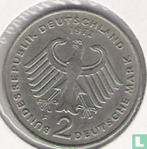 Duitsland 2 mark 1972 (F - Theodor Heuss)