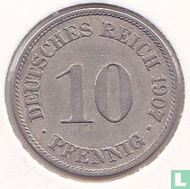 Deutsches Reich 10 Pfennig 1907 (A)
