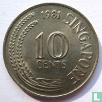 Singapur 10 Cent 1981