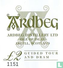 Ardbeg Distillery cartes d'entrée catalogue