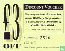Cardhu Distillery cartes d'entrée catalogue