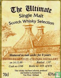 Label Highland Park 8 ans d'âge Ultimate Selection