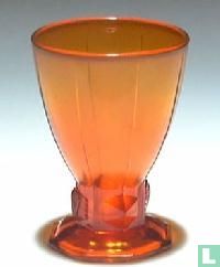 Vase orange Coupe Wilhelmina