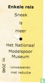 Het Nationaal Modelspoormuseum cartes d'entrée catalogue
