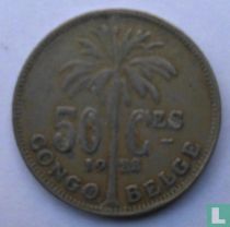 Belgian Congo 50 centimes 1922 (FRA)