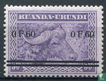 "Meulemans"  stamps of 1931 and 1937 with overprint of new values