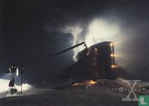 Submarine trapped in ice