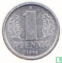GDR 1 pfennig 1986