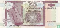 Burundi 50 Francs 2001 for sale