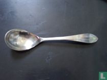 Compoteschep met gebogen steel