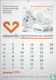 Calendrier de Concordia 1990