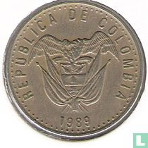 Colombia 50 pesos 1989 (type 1)