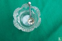 Antique crystal salt shaker