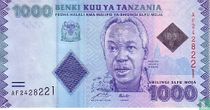 Tanzanie 1 000 Shilingi ND (2010)