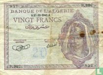 Tunisia 20 Francs 1943