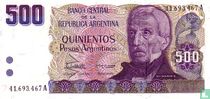 Argentinien 500 Pesos Argentinos 1984