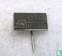 Proefvlucht KLM Amsterdam 6 oct. 1946 Nederland - Z. Afrika [black]