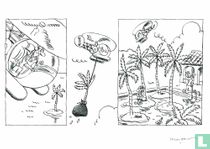 Originele tekening stripenvelop
