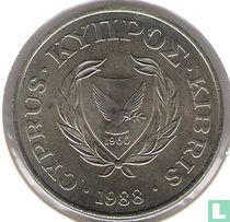 Cyprus 50 cents 1988 "Summer Olympics in Seoul"