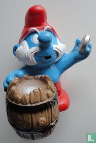 Spardose Großer Schlumpf mit Fass