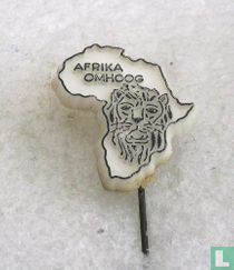 Afrika omhoog (lion) [noir]