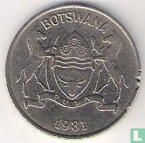 Botswana 25 thebe 1981
