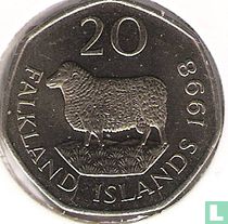 Falklandeilanden 20 pence 1998
